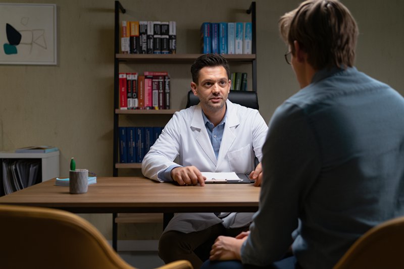 Пациент на приеме у врача